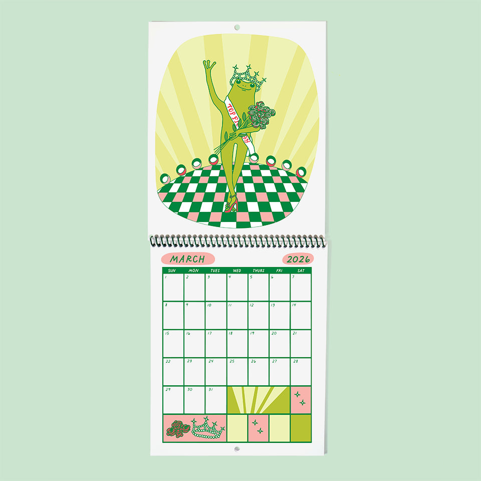 Froggy of the Month 2026 Calendar – The Good Twin Retail