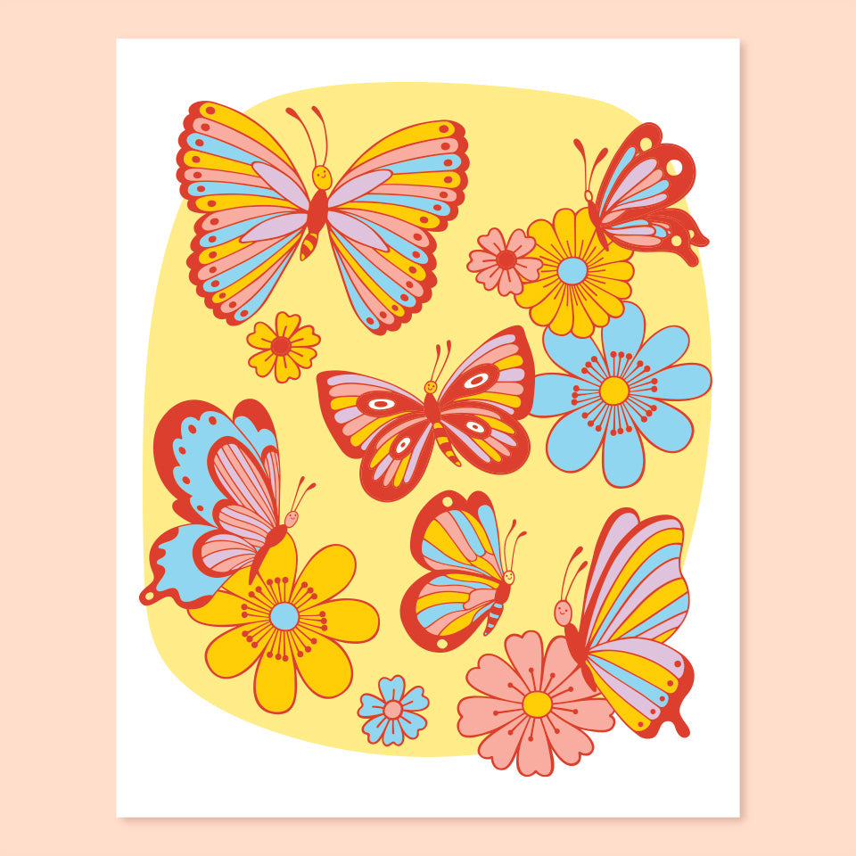 Butterflies Print - 8 x 10