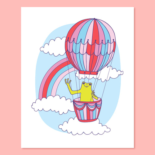 Balloon Froggy Print - 8 x 10