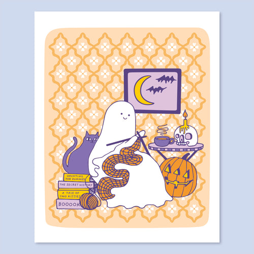 Cozy Ghost Print - 8 x 10