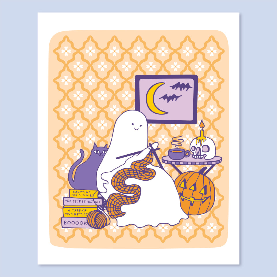 Cozy Ghost Print - 8 x 10