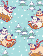 Sledding Pugs Gift Bag