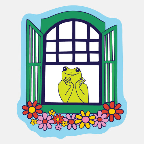Window Froggy Sticker