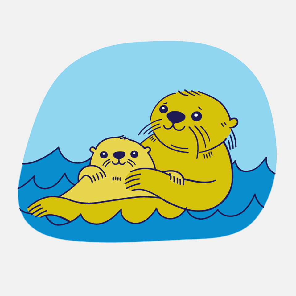 Otters Sticker