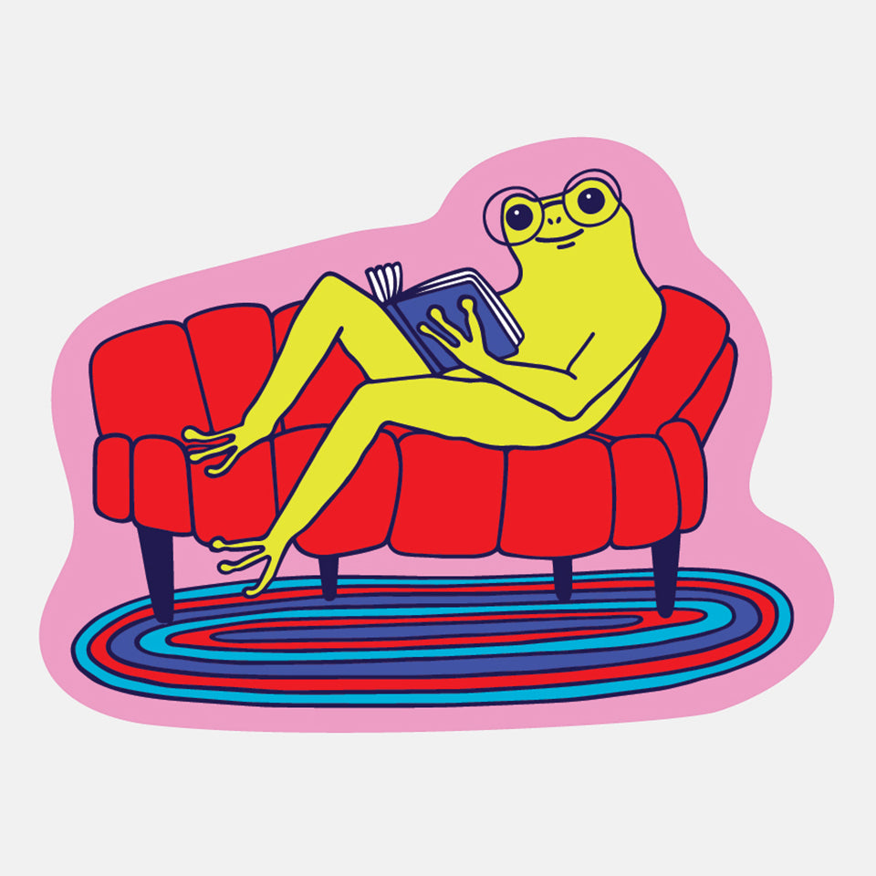 Cozy Froggy Sticker