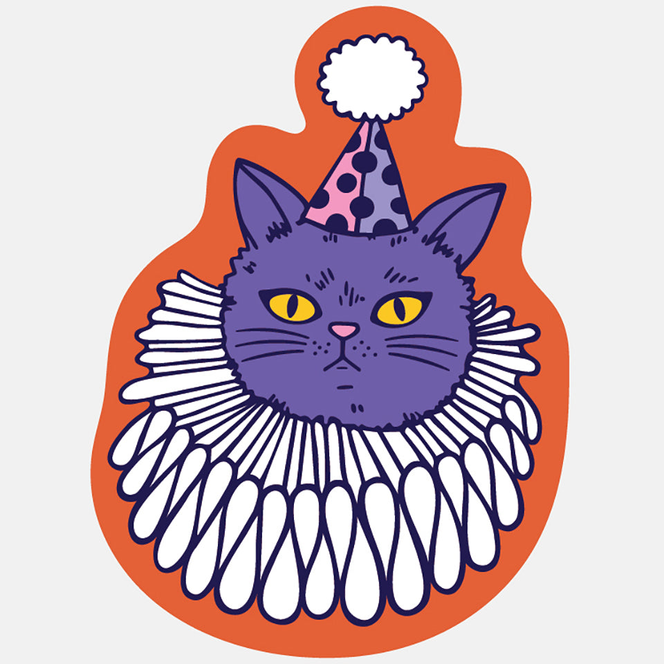Cat Clown Sticker