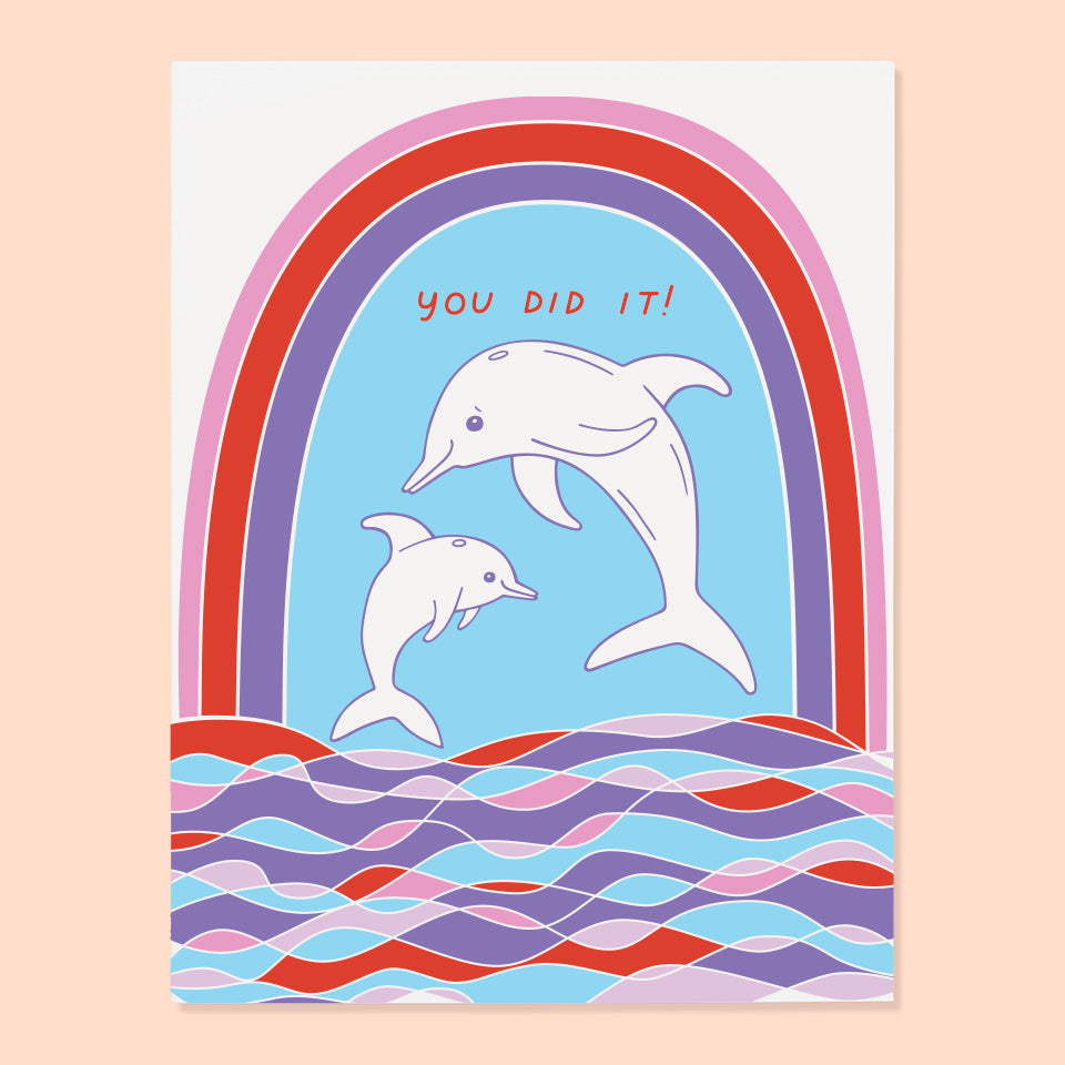 Dolphin Congrats Card