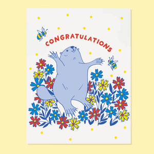Beaver Congrats Card