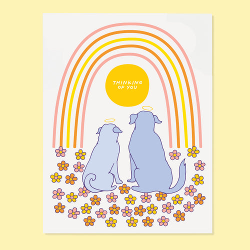 Thinking of Dog Card