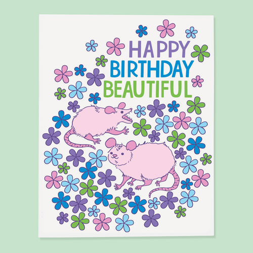 Opossum Bday Card