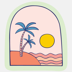 Desert Island Sticker