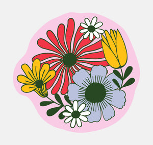 Cottage Floral Sticker