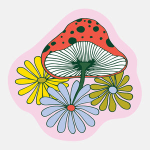 Fungi Flower Sticker