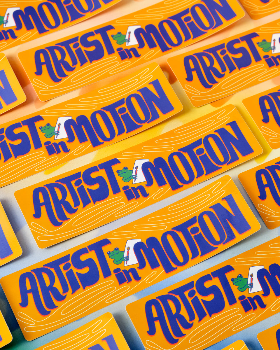 Artist in Motion Bumper Sticker – The Good Twin Retail
