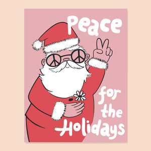 Peace Santa Card