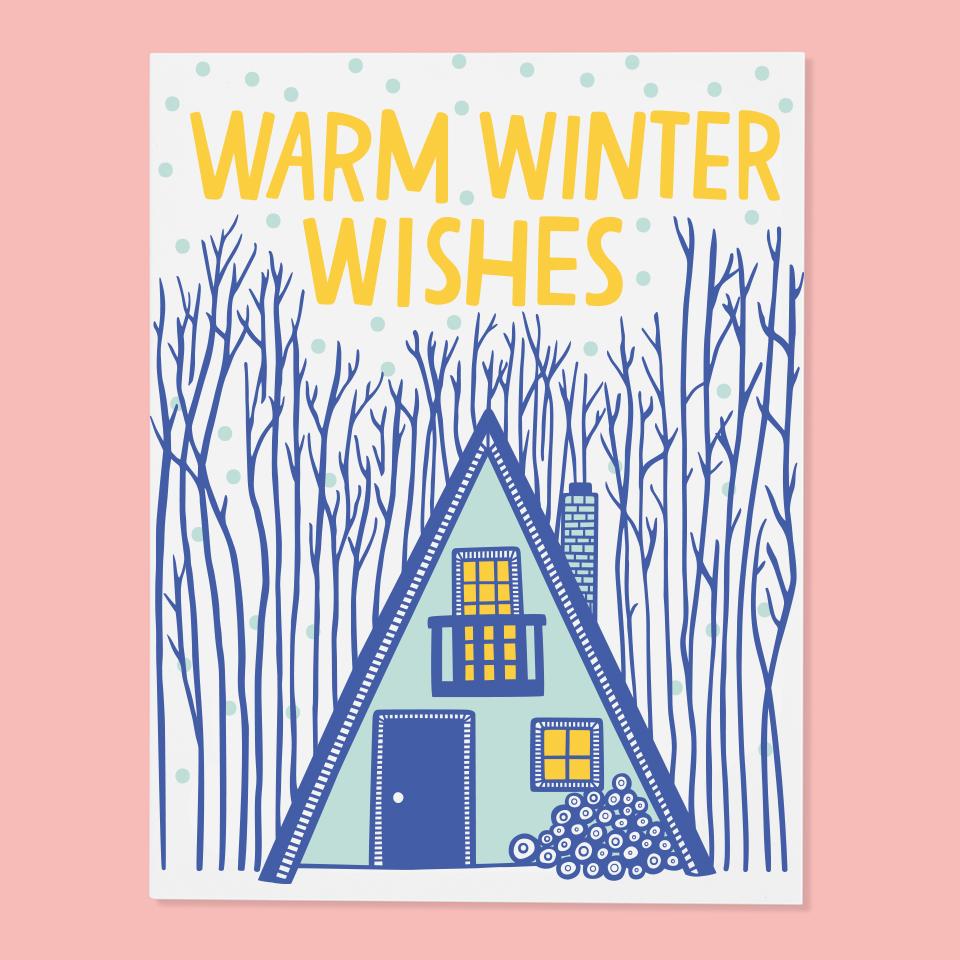 Cabin Winter Card