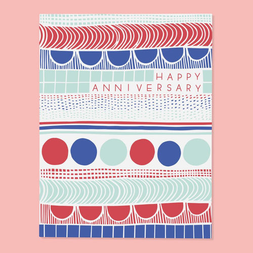 Pattern Anniversary Card