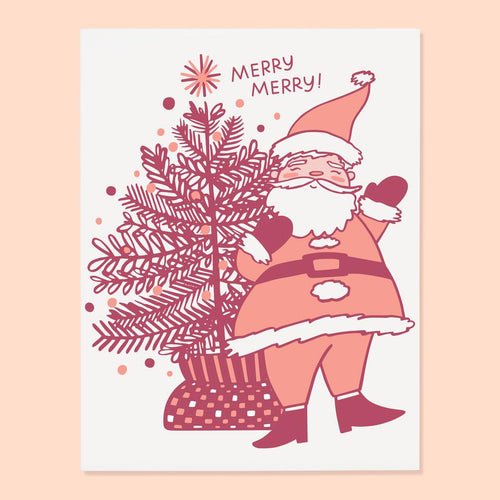 Santa Tree Card
