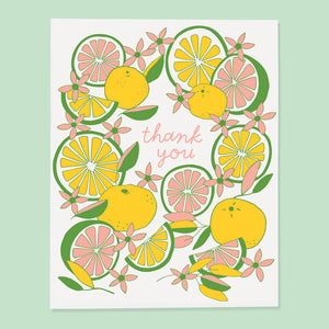 Citrus Thank You Card