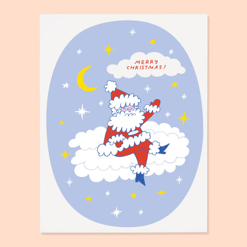 Cloud Santa Card