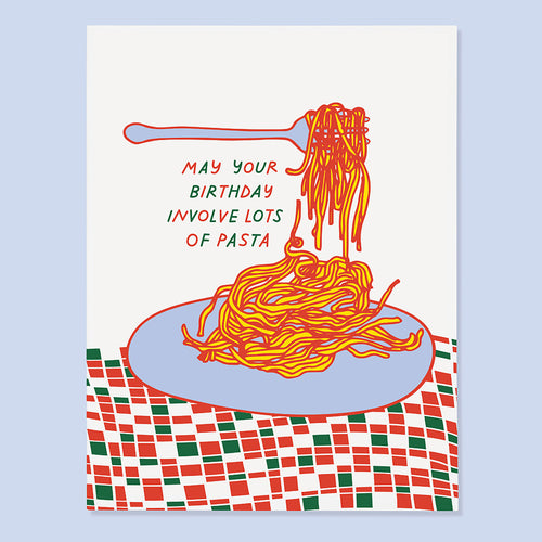 Pasta Bday Card